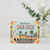 ヴィンテージサンノゼ葉書 | ご挨拶 ポストカード (スタンド正面)