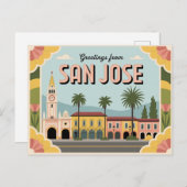 ヴィンテージサンノゼ葉書 | ご挨拶 ポストカード (正面/裏面)