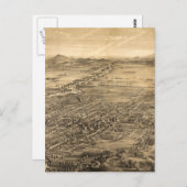 ヴィンテージサンノゼCAの地図(1869) ポストカード (正面/裏面)