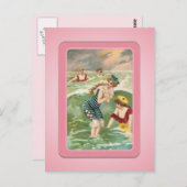 ヴィンテージサンバザービーチバベスハガキ ポストカード (正面/裏面)