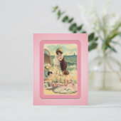 ヴィンテージサンバザービーチバベスハガキ ポストカード (スタンド正面)