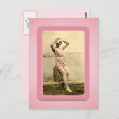 ヴィンテージサンバザービーチバベスハガキ ポストカード (正面/裏面)