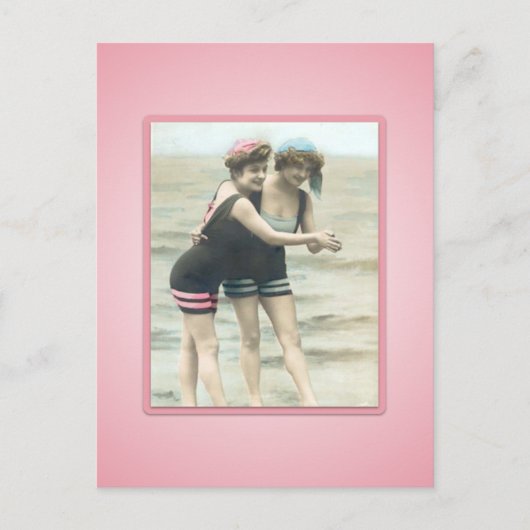 ヴィンテージサンバザービーチバベスハガキ ポストカード (正面)