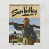 ヴィンテージサンバレーアイダホスキーリゾートトラベル ポストカード (正面)