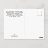 ヴィンテージサンバーバラ中世サンアートカラーリング ポストカード (裏面)