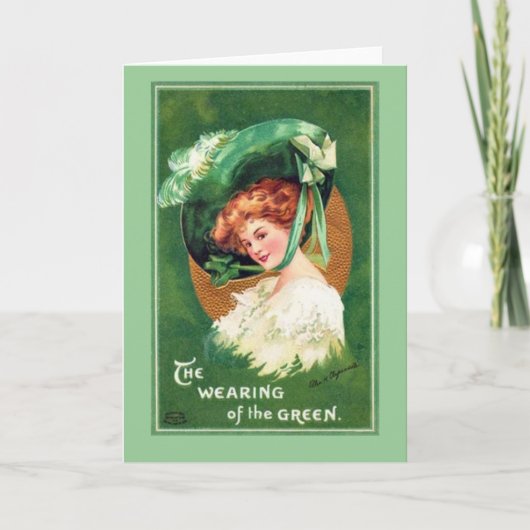 ヴィンテージサンパトリックの日ノテカード カード (正面)