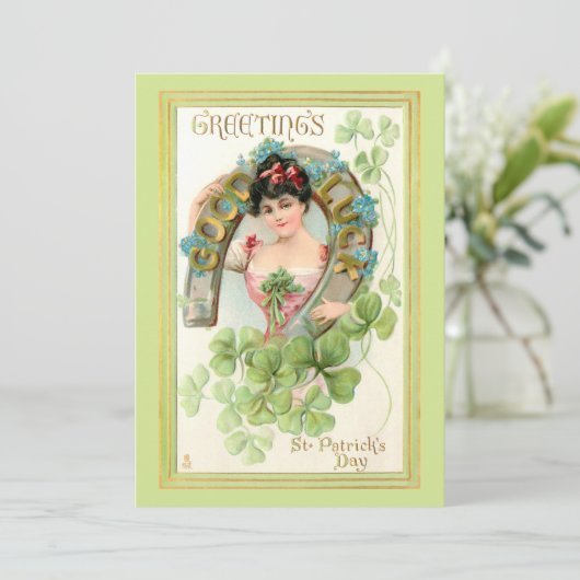 ヴィンテージサンパトリックの日ラッシーと馬蹄付き シーズンカード (スタンド正面)