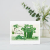 ヴィンテージサンパトリックスの日の挨拶 ポストカード (スタンド正面)