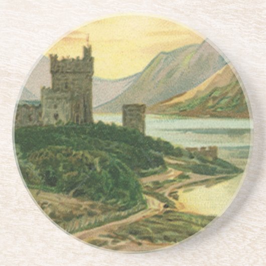 ヴィンテージサンパトリックスデイグリーティングキャッスルシャムロック コースター (正面)