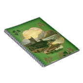 ヴィンテージサンパトリックスデイグリーティングキャッスルシャムロック ノートブック (右側)