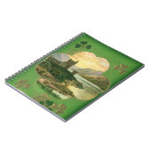 ヴィンテージサンパトリックスデイグリーティングキャッスルシャムロック ノートブック (左側)