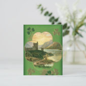 ヴィンテージサンパトリックスデイグリーティングシャームロックキャッスル カード (スタンド正面)