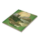 ヴィンテージサンパトリックスデイグリーティングシャームロックキャッスル タイル (側面)