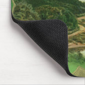 ヴィンテージサンパトリックスデイグリーティングシャームロックキャッスル マウスパッド (コーナー)