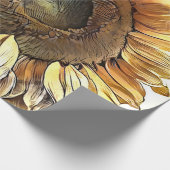 ヴィンテージサンヒマワリモダンアートコレクション ラッピングペーパー (角)