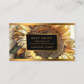 ヴィンテージサンヒマワリモダンアートコレクション 名刺 (正面)