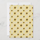 ヴィンテージサンフラワーズオンメイソンジャー結婚式招待状 招待状 (裏面)