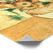 ヴィンテージサンフラワーズバイビンセント・ヴァン・ゴッホ ポスター (角)