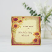 ヴィンテージサンフラワーズマザーズデイブランチ 招待状 (スタンド正面)