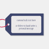 ヴィンテージサンフランシスコのケーブルカー旅行ポスターアート ギフトタグ (裏面横)