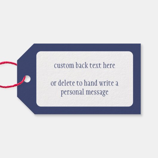 ヴィンテージサンフランシスコのケーブルカー旅行ポスターアート ギフトタグ (裏面横)