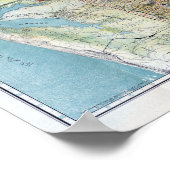 ヴィンテージサンフランシスコの地図 ポスター (角)