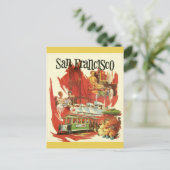 ヴィンテージサンフランシスコカリフォルニアシティランドマークス ポストカード (スタンド正面)