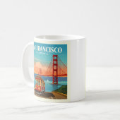 ヴィンテージサンフランシスコカリフォルニア コーヒーマグカップ (正面左)