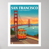 ヴィンテージサンフランシスコカリフォルニア ポスター (正面)