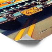 ヴィンテージサンフランシスコガールイラストレーション ポスター (角)