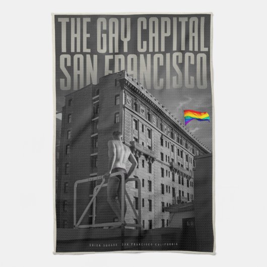 ヴィンテージサンフランシスコキッチンタオル キッチンタオル (縦)