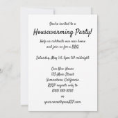 ヴィンテージサンフランシスコケーブルカー引っ越し祝いパーティーパーティー 招待状 (裏面)