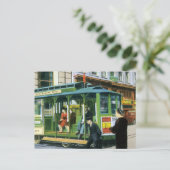 ヴィンテージサンフランシスコケーブルカー ポストカード (スタンド正面)