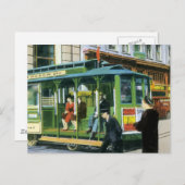 ヴィンテージサンフランシスコケーブルカー ポストカード (正面/裏面)