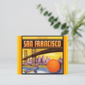 ヴィンテージサンフランシスコブランドフルーツシトラスポストカード ポストカード (スタンド正面)