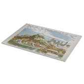 ヴィンテージサンフランシスコベイトラベルポスターフェリーボート カッティングボード (角)