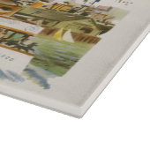 ヴィンテージサンフランシスコベイトラベルポスターフェリーボート カッティングボード (角)