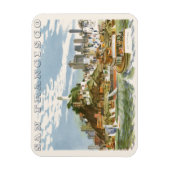 ヴィンテージサンフランシスコベイトラベルポスターフェリーボート マグネット (縦)