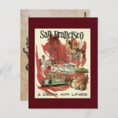 ヴィンテージサンフランシスコ旅行はがき ポストカード (正面/裏面)