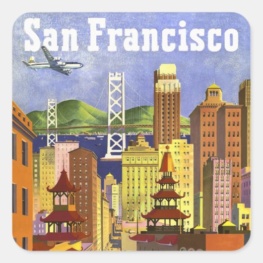 ヴィンテージサンフランシスコ スクエアシール (正面)