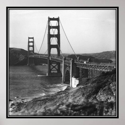 ヴィンテージサンフランシスコ，米国 –  ポスター (正面)