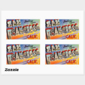 ヴィンテージサンフランシスコ 長方形シール (シート)