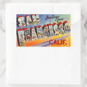 ヴィンテージサンフランシスコ 長方形シール (バッグ)