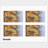 ヴィンテージサンフランシスコ 長方形シール (シート)