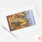 ヴィンテージサンフランシスコ 長方形シール (封筒)