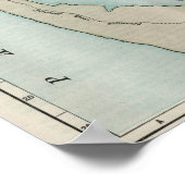 ヴィンテージサンフランシスコCAの地図(1914) ポスター (角)