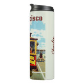 ヴィンテージサンフランシスコUSA名前をカスタムするタンブラー タンブラー (回転右)