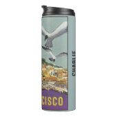 ヴィンテージサンフランシスコUSA名前をカスタムするタンブラー タンブラー (回転右)