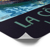 ヴィンテージサンマロエメラルドコーストフランス旅行 ポスター (角)