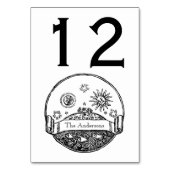 ヴィンテージサンムーンスターズ海プラネットアーススケッチ テーブルナンバー (裏面)